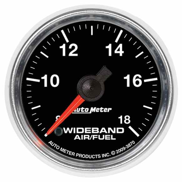 3870 GS Series Gauge, Air/Fuel Ratio-Wideband, Analog, 2 1/16in. 8