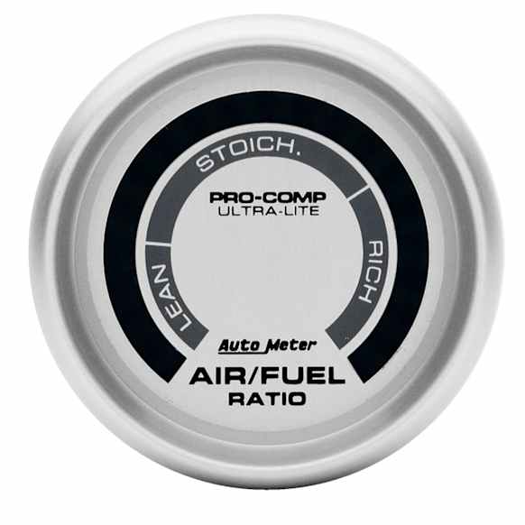 4375 Ultra-Lite Series Gauge, Air/Fuel Ratio-Narrowband, 2 1/16in. Lean-Rich, Led Array.