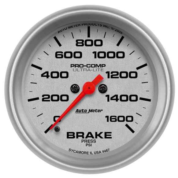 4467 Ultra-Lite Series Gauge, Brake Press, 2 5/8in. 1600Psi, Digital Stepper Motor.