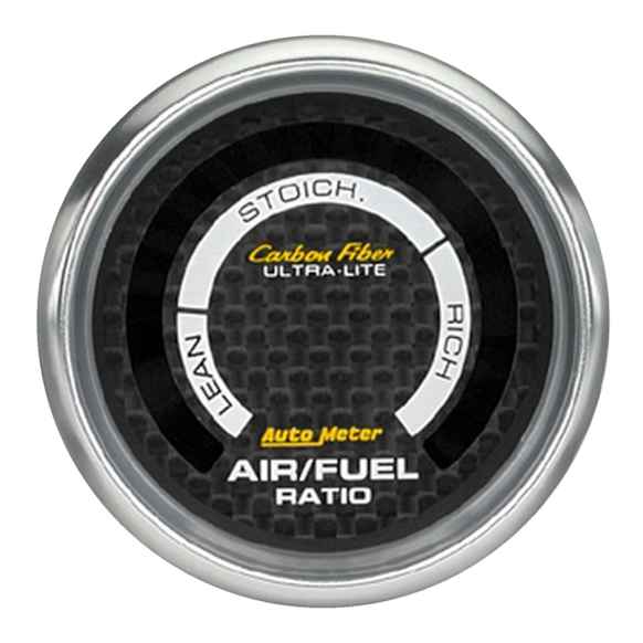 4775 Carbon Fiber Series Gauge, Air/Fuel Ratio-Narrowband, 2 1/16in. Lean-Rich, Led Array.