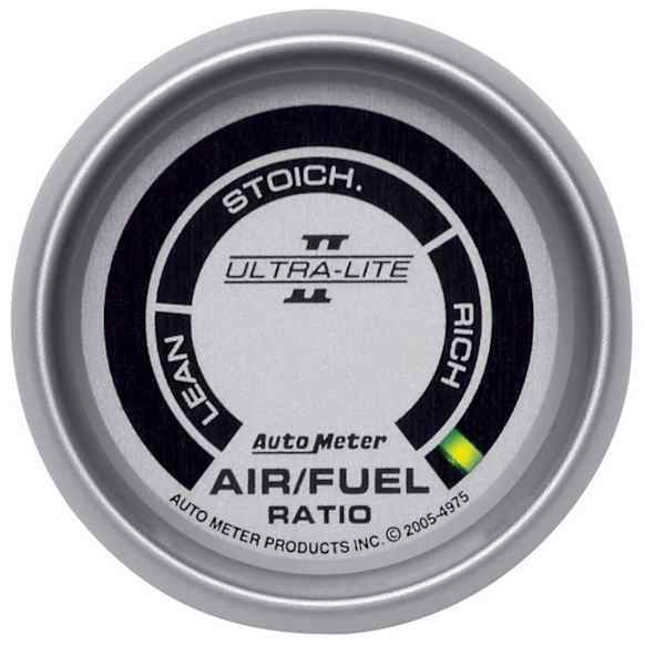 4975 Ultra-Lite II Series Gauge, Air/Fuel Ratio-Narrowband, 2 1/16in. Lean-Rich, Led Array.