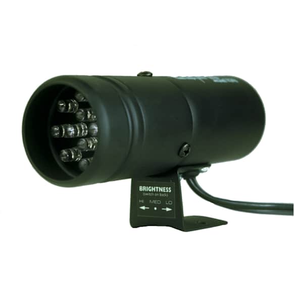 5332 Super-Lite Shift Light, 12 Amber Led, Pedestal, Black.