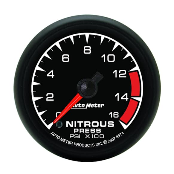 5974 ES Series Gauge, Nitrous PrES Seriessure, 2 1/16in. 1600Psi, Digital Stepper Motor.
