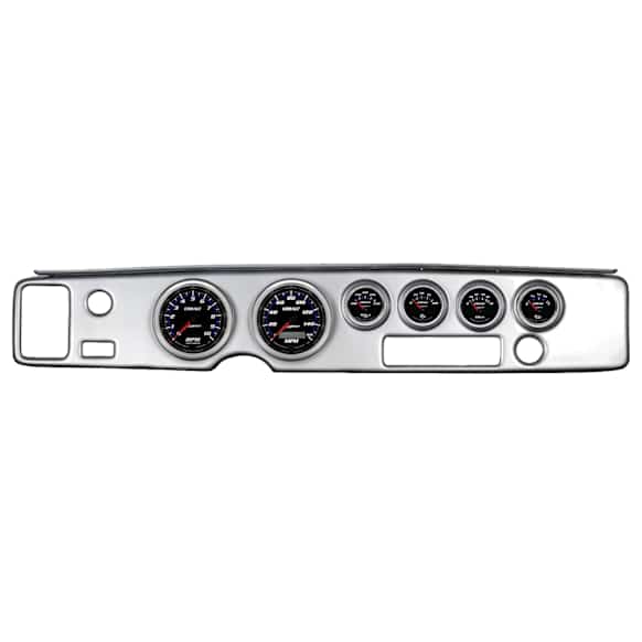7028-CB Cobalt Direct Fit Dash Kit, Firebird 70-81, Tach/Mph/Fuel/Oilp/Wtmp/Volt.