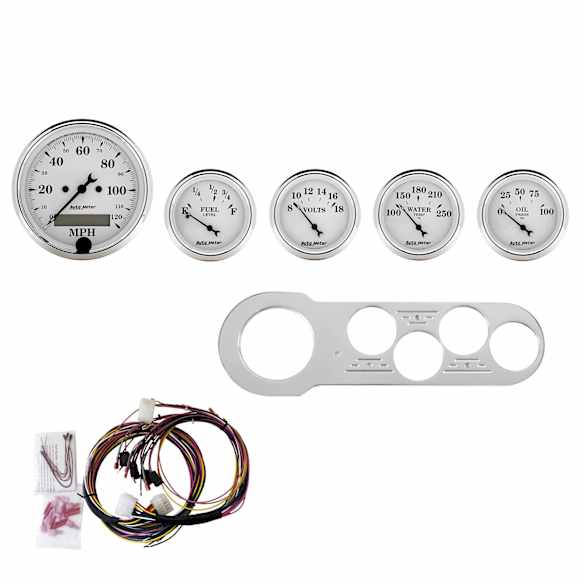 1953 Chevrolet Bel Air - Direct Fit Dash Kit, Chevy Car 53-54, Mph/Fuel/Oilp/Wtmp/Bat, Otw