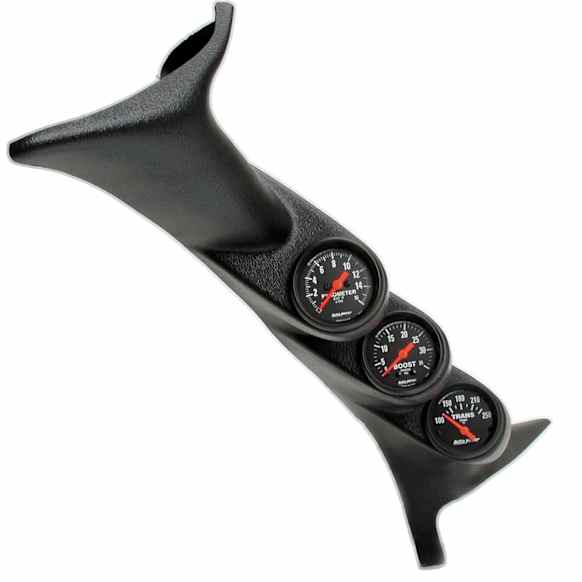 7072 Z-Series Diesel Gauge Kit, A-Pillar, Ford 99-07, Boost/Egt/Trans, 35Psi/1600f/250f.