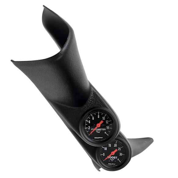 7081 Z-Series Diesel Gauge Kit, A-Pillar, Gm 01-07, Boost/Egt, 35Psi/1,600f