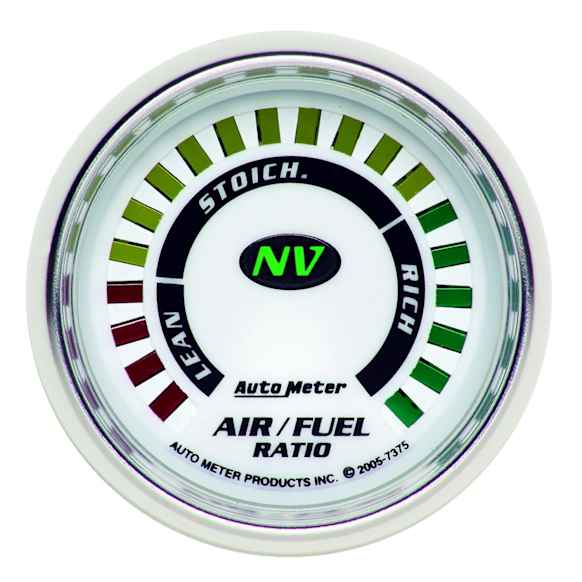 7375 NV Series Gauge, Air/Fuel Ratio-Narrowband, 2 1/16in. Lean-Rich, Led Array.