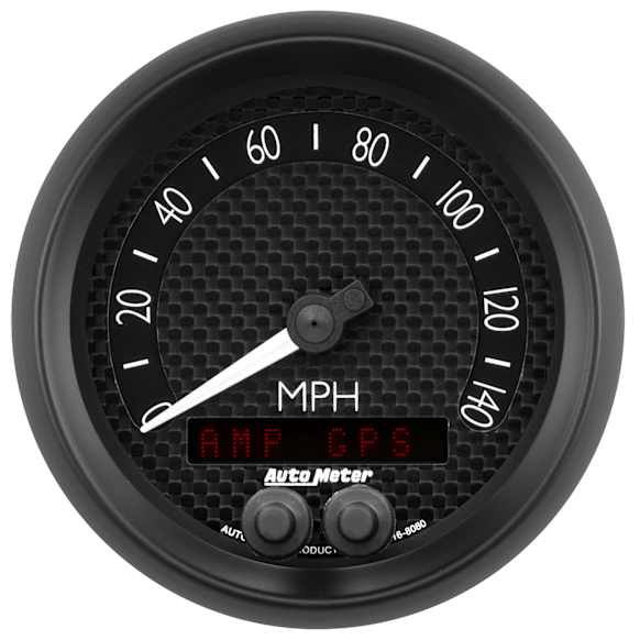 8080 GT Series Gauge, Speedometer, 3 3/8in. 140Mph, Gps