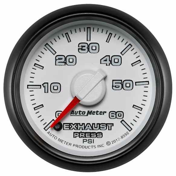 8592 Factory Match Ram Gen3 Series Gauge, Exhaust Press. 2 1/16in. 60Psi, Stepper Motor