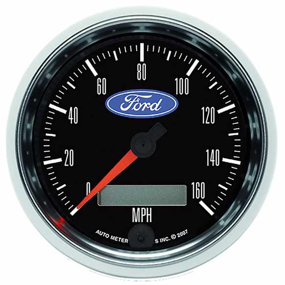 880824 Ford Series Gauge, Speedometer, 3 3/8in. 160Mph, Electric Programmable.