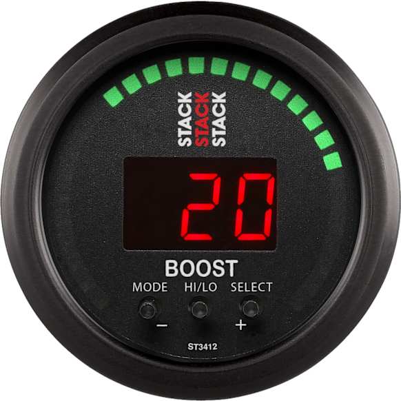 ST3412 Stack Boost Controller, 52Mm, Blk, -1 To +2 Bar (-30Inhg To +30 Psi)
