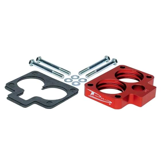 300-560 Throttle Body Spacer - Anodized Red, Aluminum, Direct Fit, Sold Individually