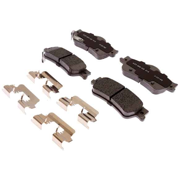 2011 Chevrolet Caprice - Rear Ceramic Brake Pad Set, 6.0L 8Cyl, With Police Package, Silver Series