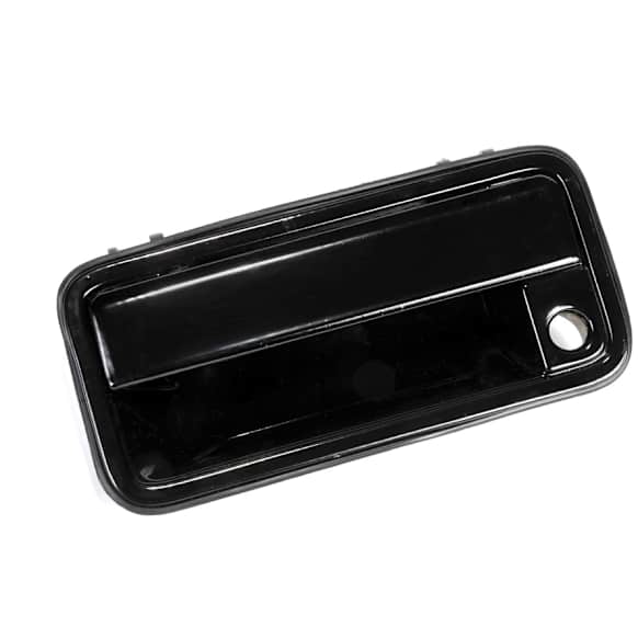15968163 Front, Driver Side Black Exterior Door Handle, With Key Hole, OE Replacement Series