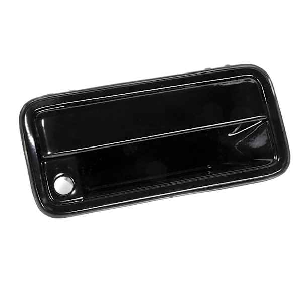 15968164 Front, Passenger Side Black Exterior Door Handle, With Key Hole, OE Replacement Series