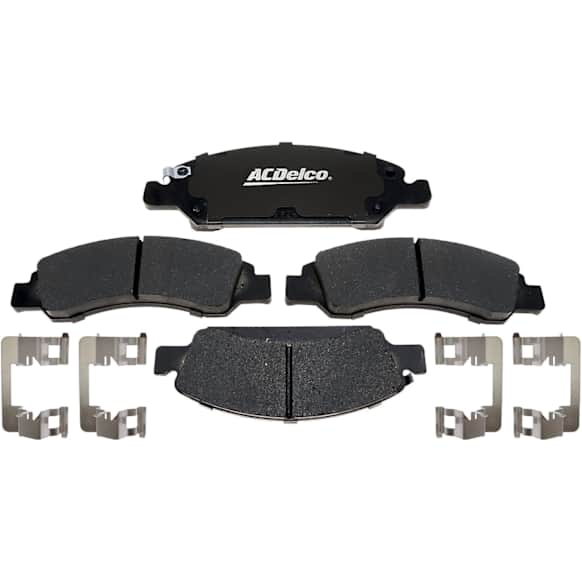 2008 Chevrolet Silverado 1500 - Front Ceramic Brake Pad Set, 5.3L 8Cyl, Without Active Brake Control (JL4); Without Spreading Fingers Pad Clips, Gold Series
