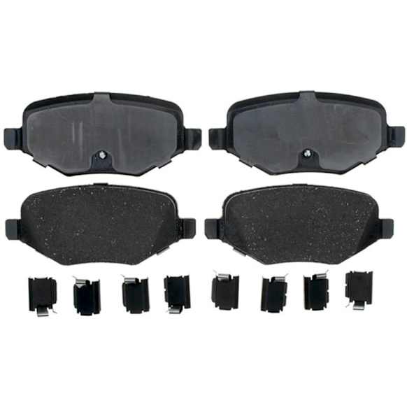 2019 Lincoln MKT - Rear Ceramic Brake Pad Set, 3.5L 6Cyl, 2nd Generation, Copper Free Friction Formula; Non Painted Calipers, Gold Series