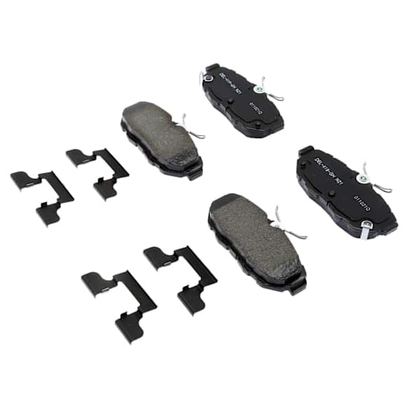 2013 Ford Mustang - Rear Ceramic Brake Pad Set, 5.0L 8Cyl, 2nd Generation, Copper Free Friction Formula, Except Performance Brakes, Gold Series