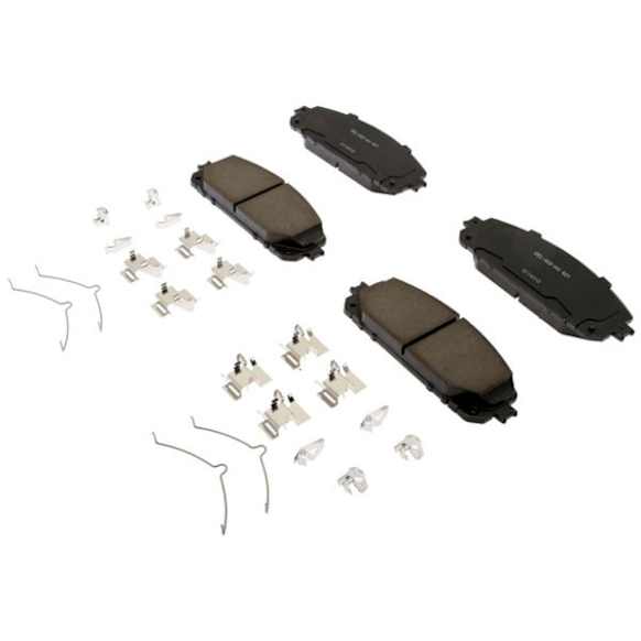 2023 Jeep Cherokee - Front Ceramic Brake Pad Set, 2.4L 4Cyl, 2nd Generation, Copper Free Friction Formula, Gold Series
