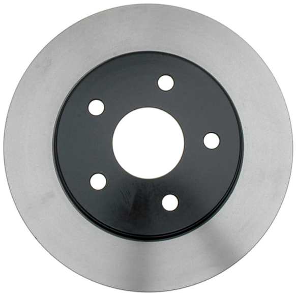 18A1324 Front, Driver or Passenger Side Brake Disc, Natural Finish, Plain Surface, DuraStop Series