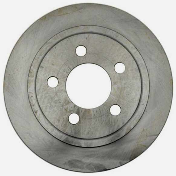 18A1336A Rear, Driver or Passenger Side Brake Disc, Plain Surface, Solid, 5 Lugs,, Advantage Series