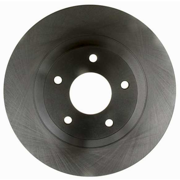 18A1451A Front, Driver or Passenger Side Brake Disc, Natural Finish, Plain Surface, Vented, 5 Lugs, Advantage Series