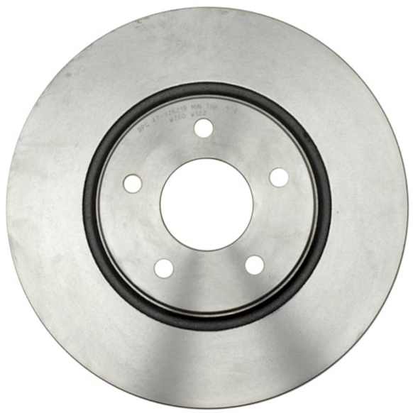 18A1659A Front, Driver or Passenger Side Brake Disc, Natural Finish, Plain Surface, Vented, 5 Lugs, 295.91 mm, FWD, Advantage Series