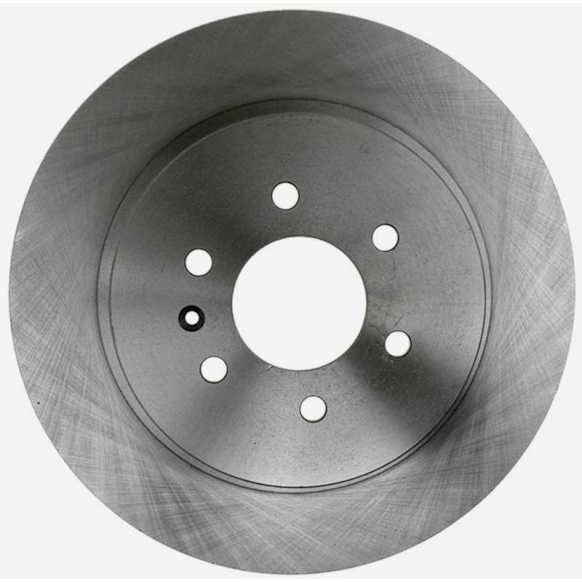 18A2309A Rear Brake Disc, Plain Surface, Vented, 6 Lugs,, Advantage Series