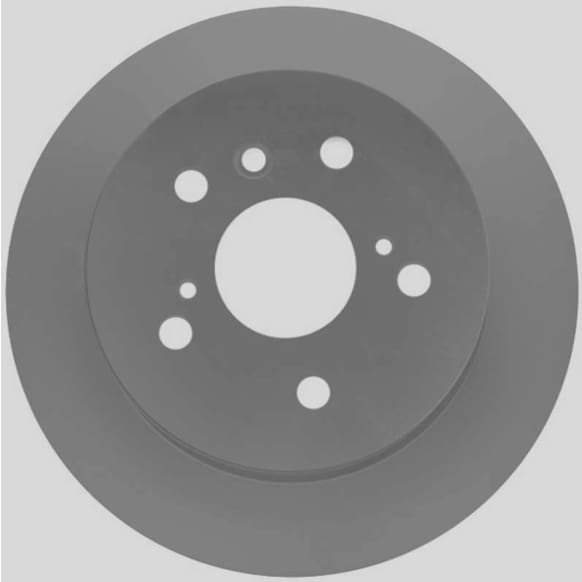 18A2422AC Rear, Driver or Passenger Side Brake Disc, Natural Finish, Plain Surface, Advantage Series