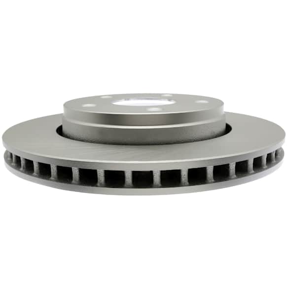 18A2464AC Front, Driver or Passenger Side Brake Disc, Natural Finish, Plain Surface, Advantage Series