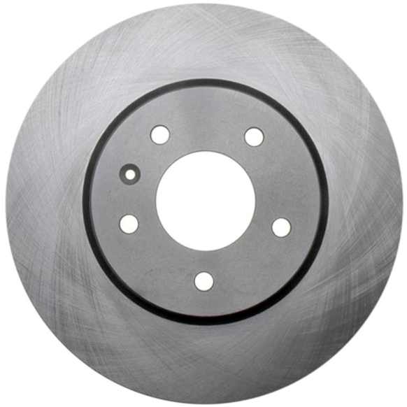18A2475A Front, Driver or Passenger Side Brake Disc, Natural Finish, Plain Surface, Vented, 5 Lugs, Advantage Series