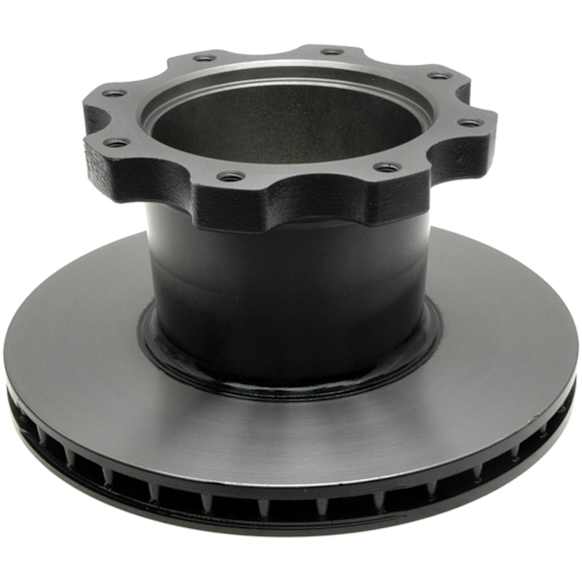 18A2645 Rear, Driver or Passenger Side Brake Disc, Plain Surface, 8 Lugs, Gold Series