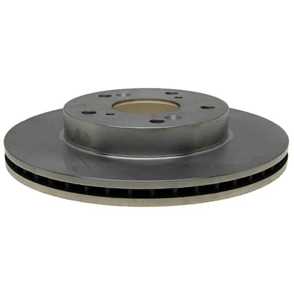 18A2851A Front, Driver or Passenger Side Brake Disc, Natural Finish, Plain Surface, FWD, OE Replacement Series