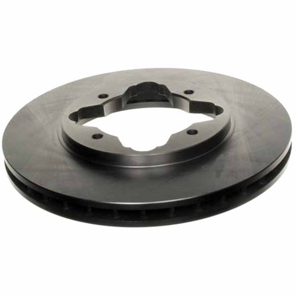 18A387A Front, Driver or Passenger Side Brake Disc, Plain Surface, 4 Lugs, FWD, Advantage Series