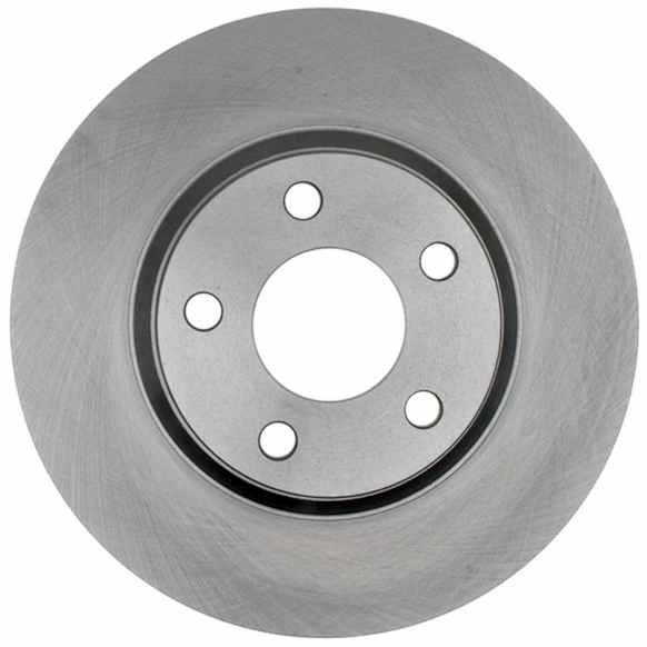 1999 Cadillac DeVille - Front, Driver or Passenger Side Brake Disc, Natural Finish, Plain Surface, Vented, 5 Lugs, 302.77 mm, With Front Disc, With Rear Disc, GM Brake Code JL9, 4.6L 8Cyl, Advantage Series