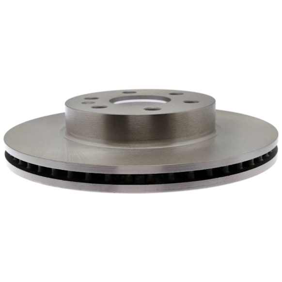 18A82038A Front, Driver or Passenger Side Brake Disc, Natural Finish, Plain Surface, Advantage Series