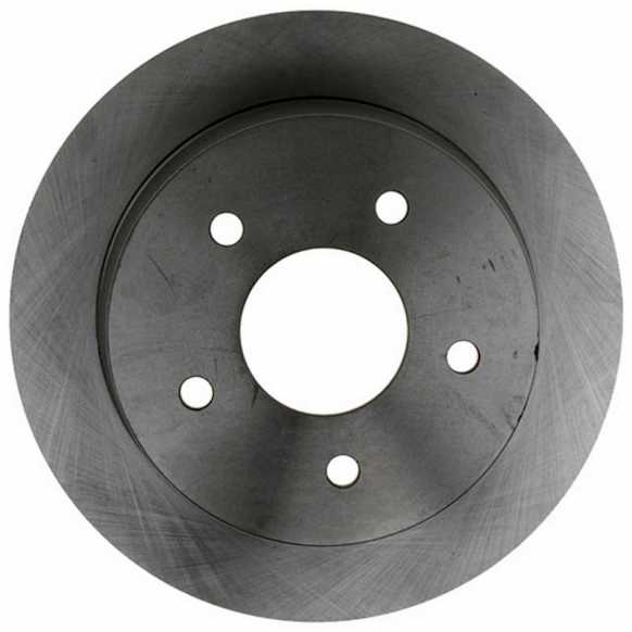 18A875A Rear, Driver or Passenger Side Brake Disc, Plain Surface, Solid, 5 Lugs,, Advantage Series