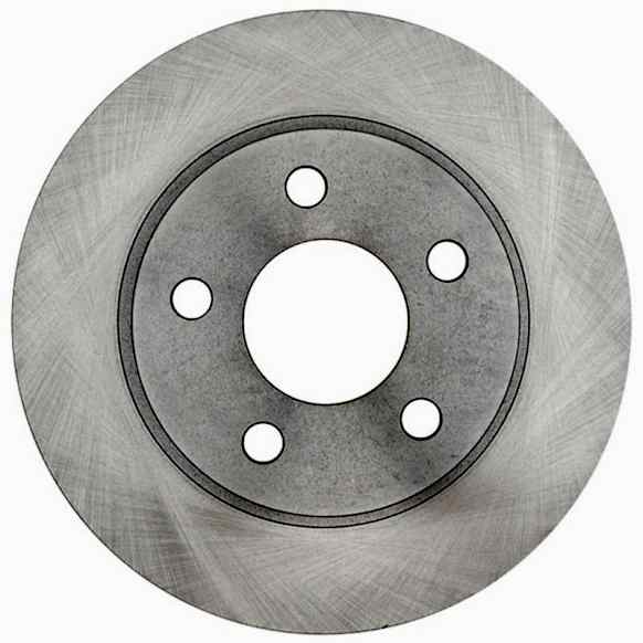 2000 Pontiac Bonneville - Rear, Driver or Passenger Side Brake Disc, Natural Finish, Plain Surface, Solid, 5 Lugs, 3.8L 6Cyl, Advantage Series