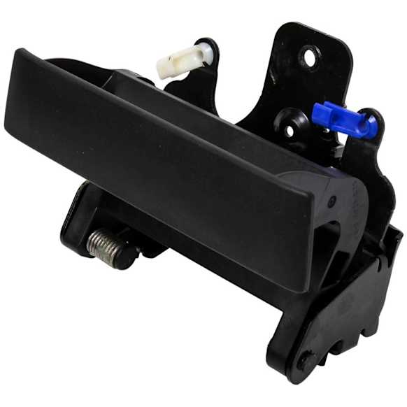 20955300 Tailgate Handle, Black Plastic and Steel Without Key Hole