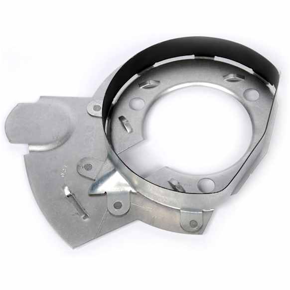 20971878 Front, Passenger Side Brake Dust Shields Silver, Steel