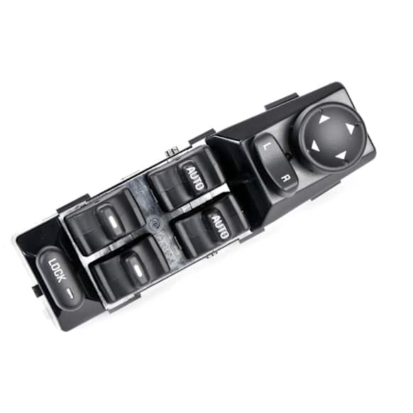 2002 Buick LeSabre - Front, Driver Side Window Switch, Black, 7 Buttons, GM Original Equipment Series