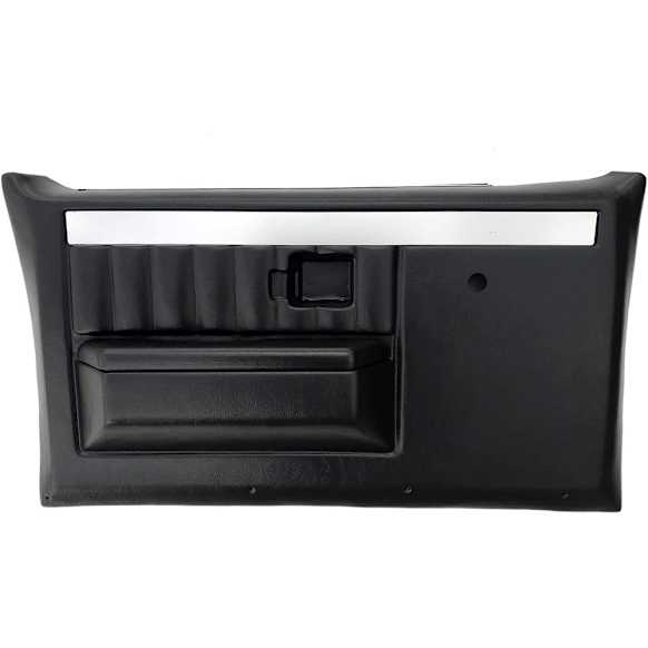 2021L Front, Driver Side Door Trim Panel - Black