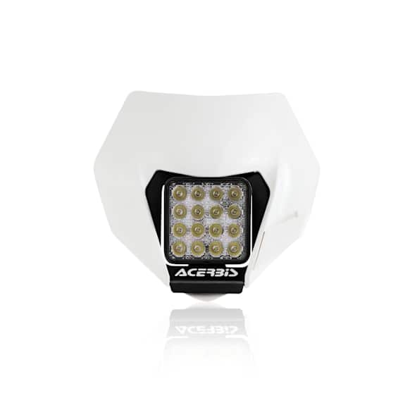 2856850002 LED Headlight, Clear Lens, White Interior