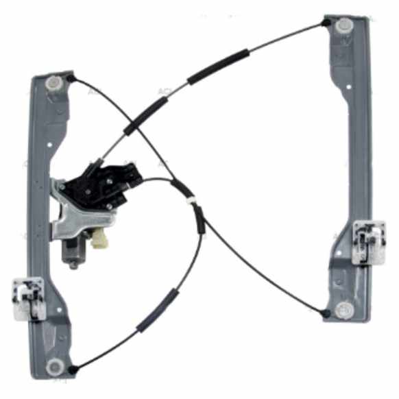 383400 Front, Driver Side OE Replacement Series Power Window Regulator, With Motor