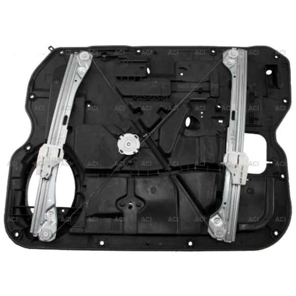 386000 Front, Driver Side OE Replacement Series Power Window Regulator, With Motor