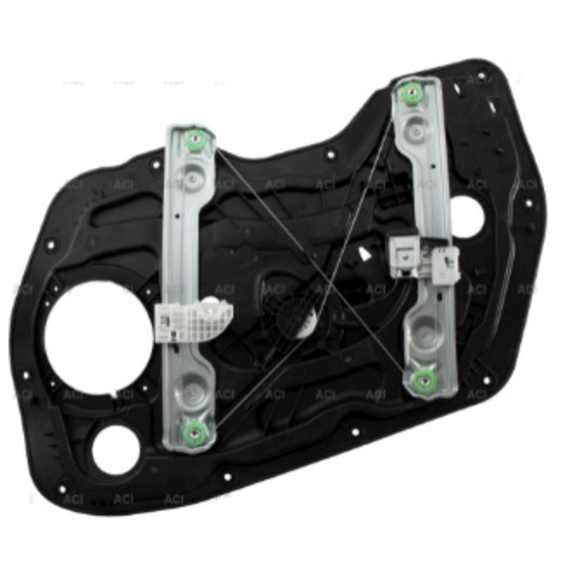 389568 Sedan Front, Driver Side OE Replacement Series Power Window Regulator, With Motor