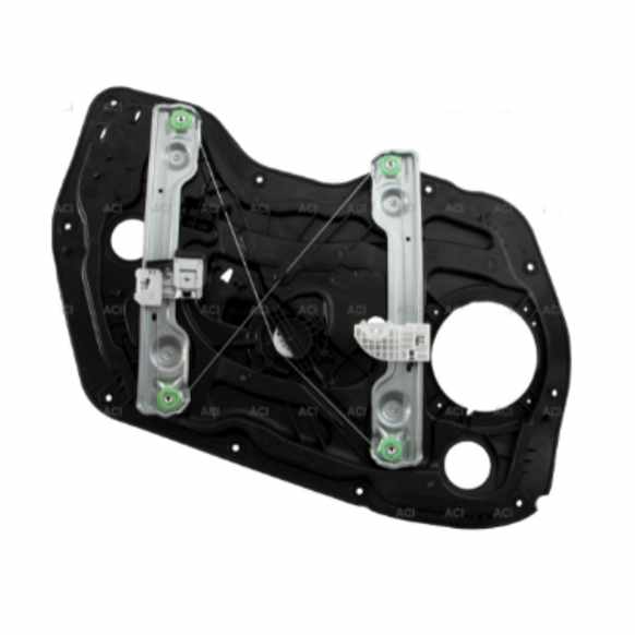 389569 Sedan Front, Passenger Side OE Replacement Series Power Window Regulator, With Motor