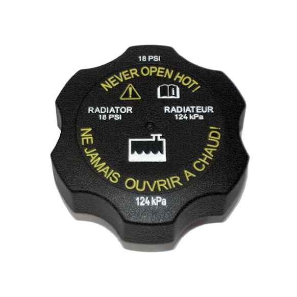 RC111 GM Original Equipment Series Radiator Cap - Round, 18 lbs., Black, Plastic, Sold Individually