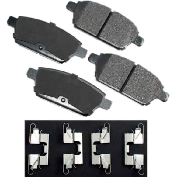 2006 Mazda 6 - Rear Ceramic Brake Pad Set, 2.3L 4Cyl, FWD, Pro-ACT Series
